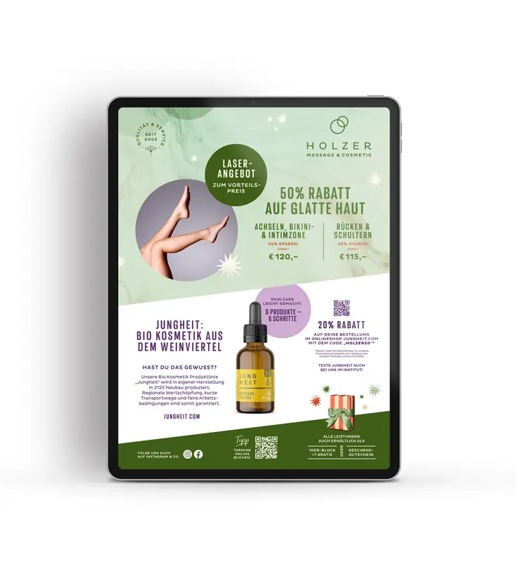 Aktion Herbst Gesichtsbehandlungen & Massagen von Holzer Massage & Cosmetic